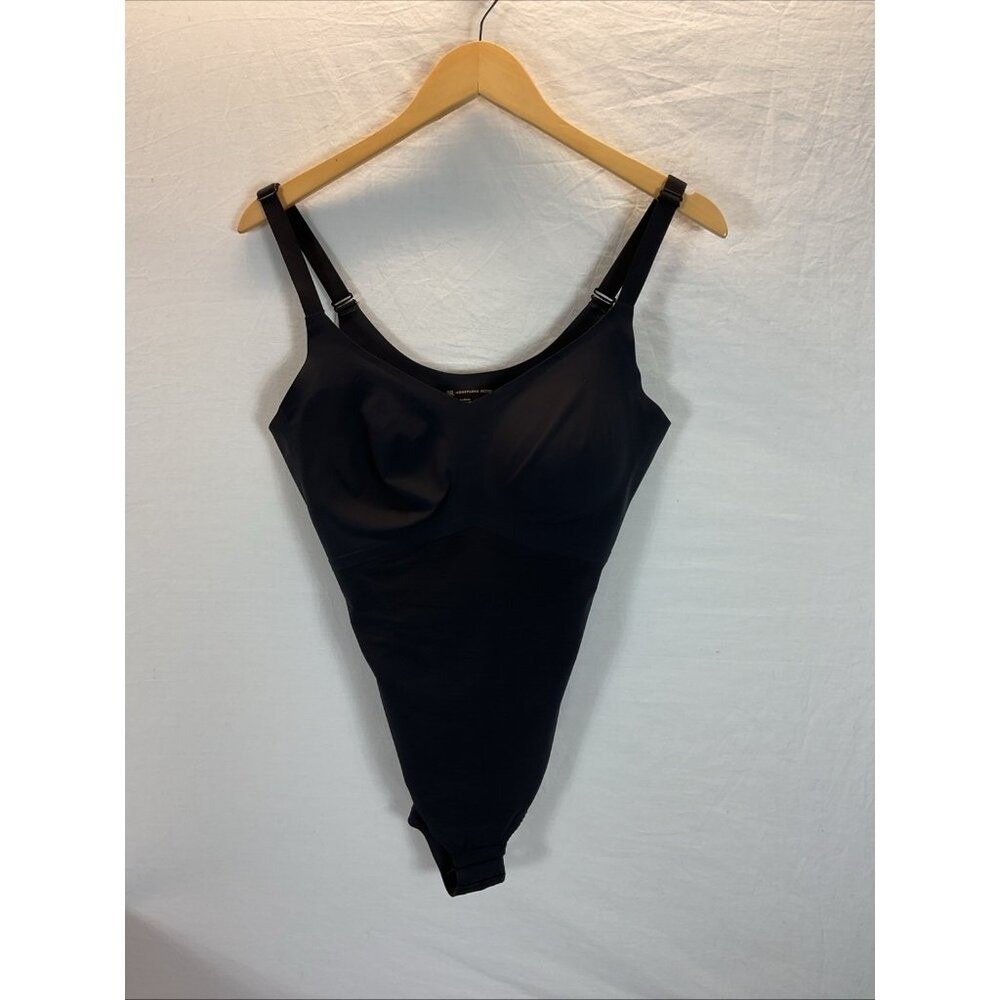Honey Love Boldness Bodysuit Body Sculpting Black Size XL Petite